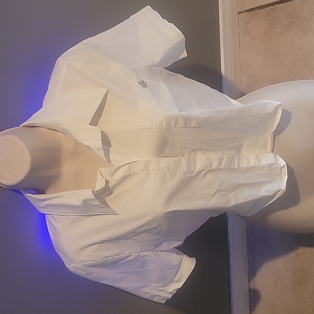 White button-up blouse